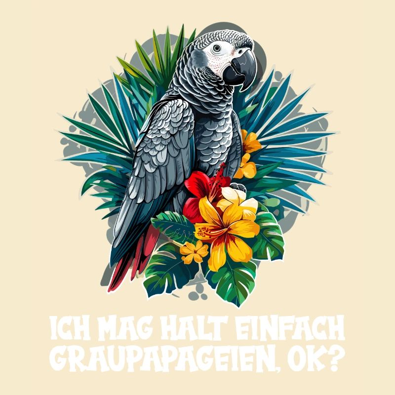 African grey parrots