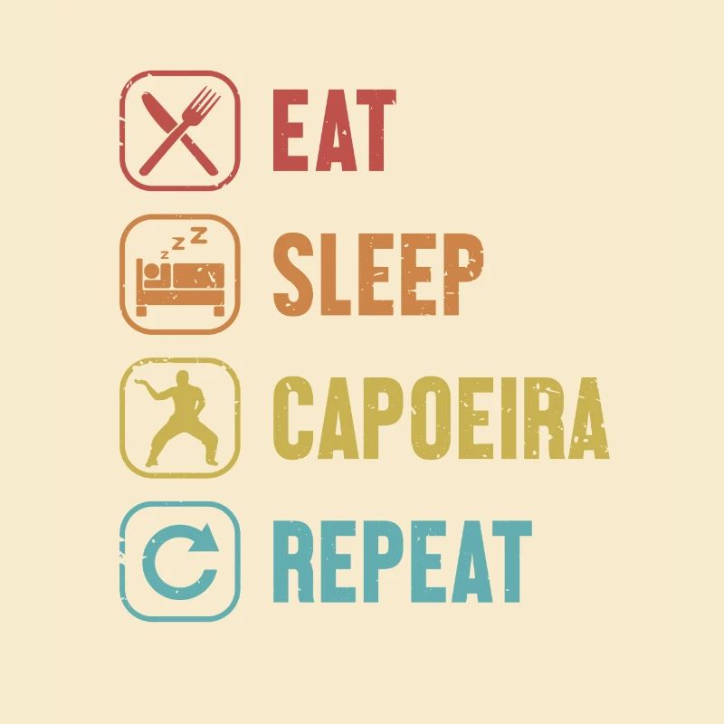 Manger Dormir Capoeira Répéter Capoeirista Ginga Danse