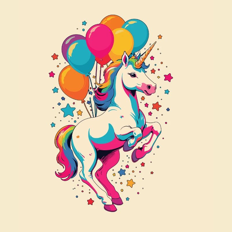 Lustige Einhörner Süßes Einhorn Mädchen Design