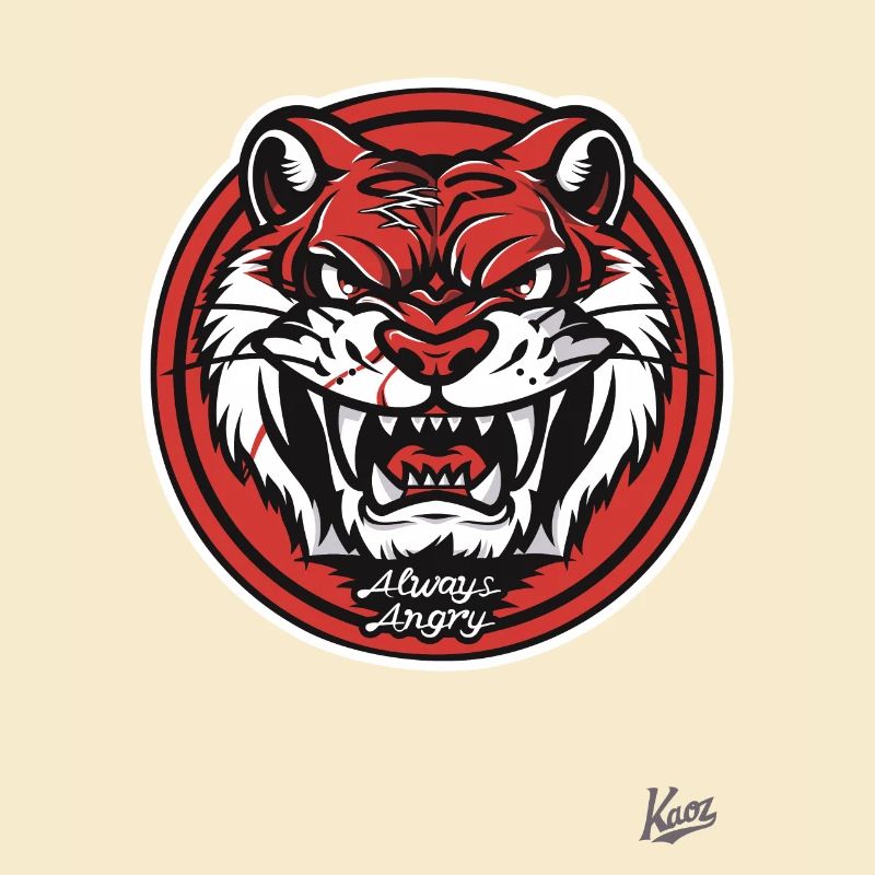 This silly tiger is always angry