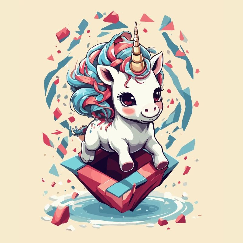 Süßes Einhorn Mädchen Lustige Einhörner