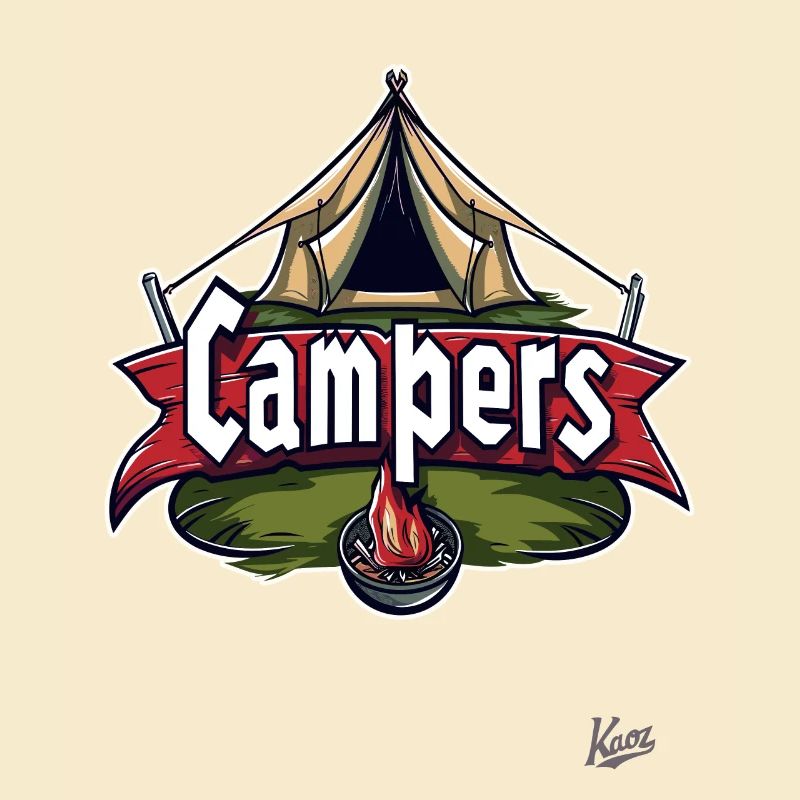 Campfire and Tent: Camper Adventure