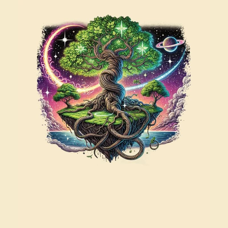 The cosmos with our "space tree" design