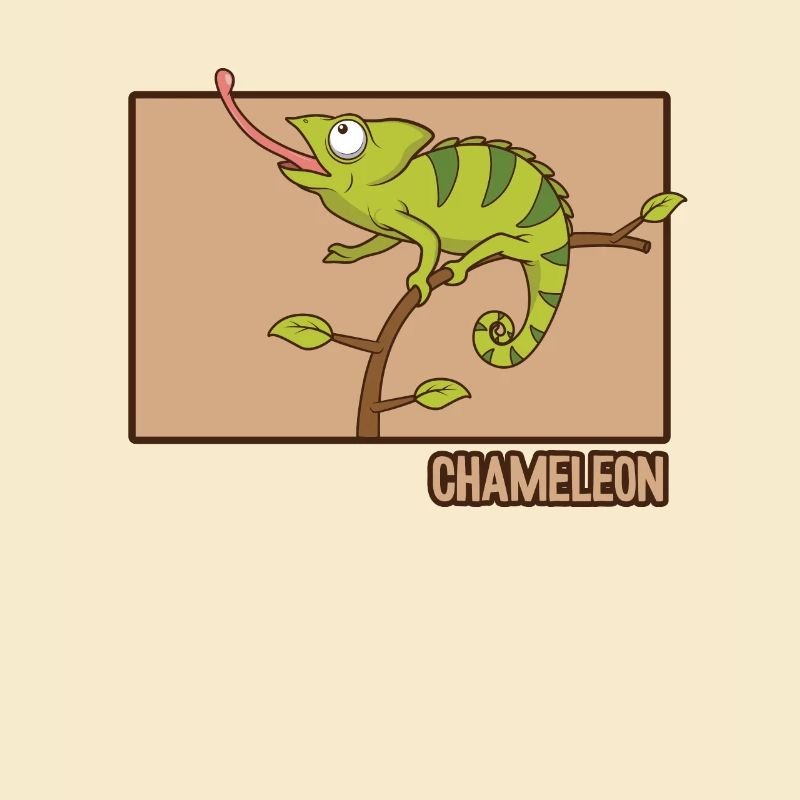 Chameleon Doodle Chinese Hanzi Panther Veiled