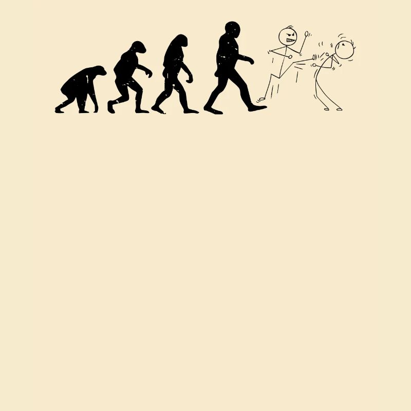 Funny Karate stick figure Funny Karate Evolution