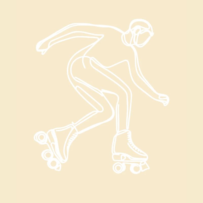 Roller Skater Zeichnung