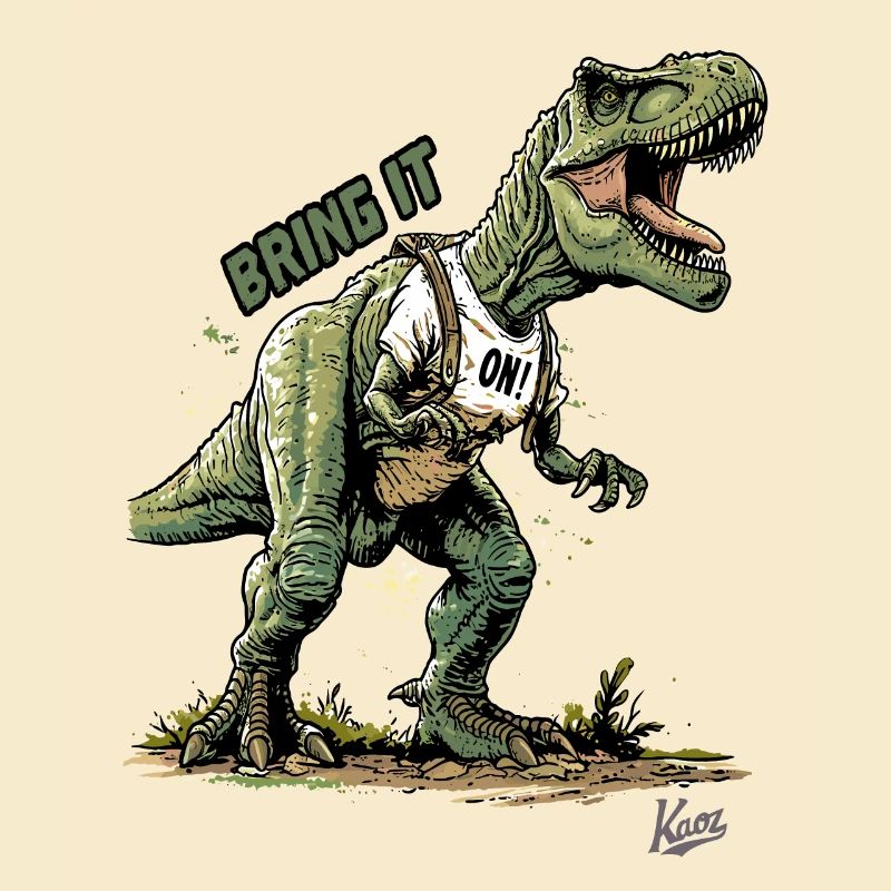 Dinosaure Rex géant : Dino, allez !