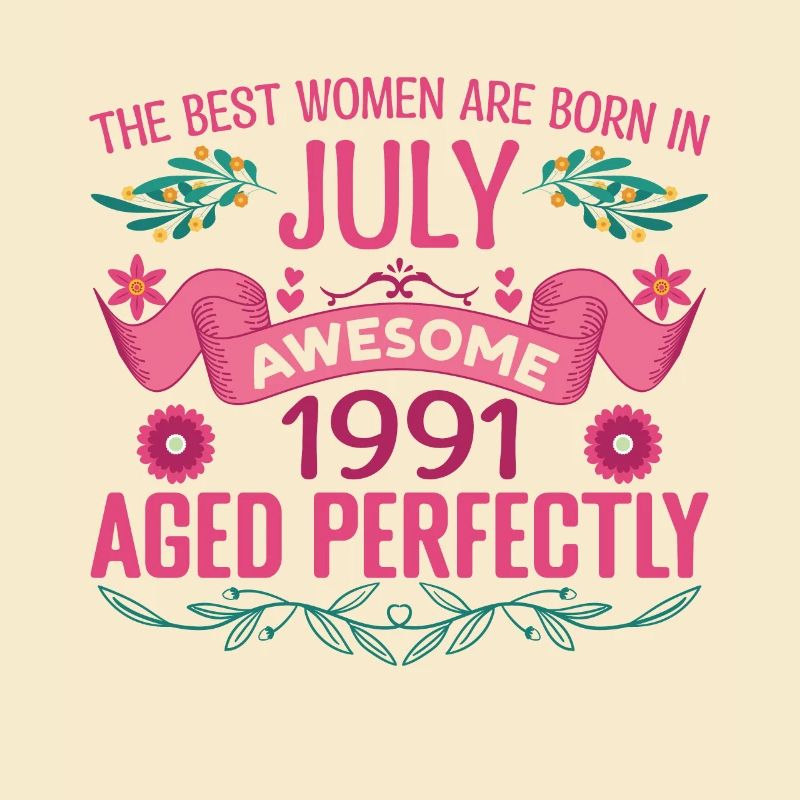 Juli 1991 Geburtstagsfrau Juli 1991