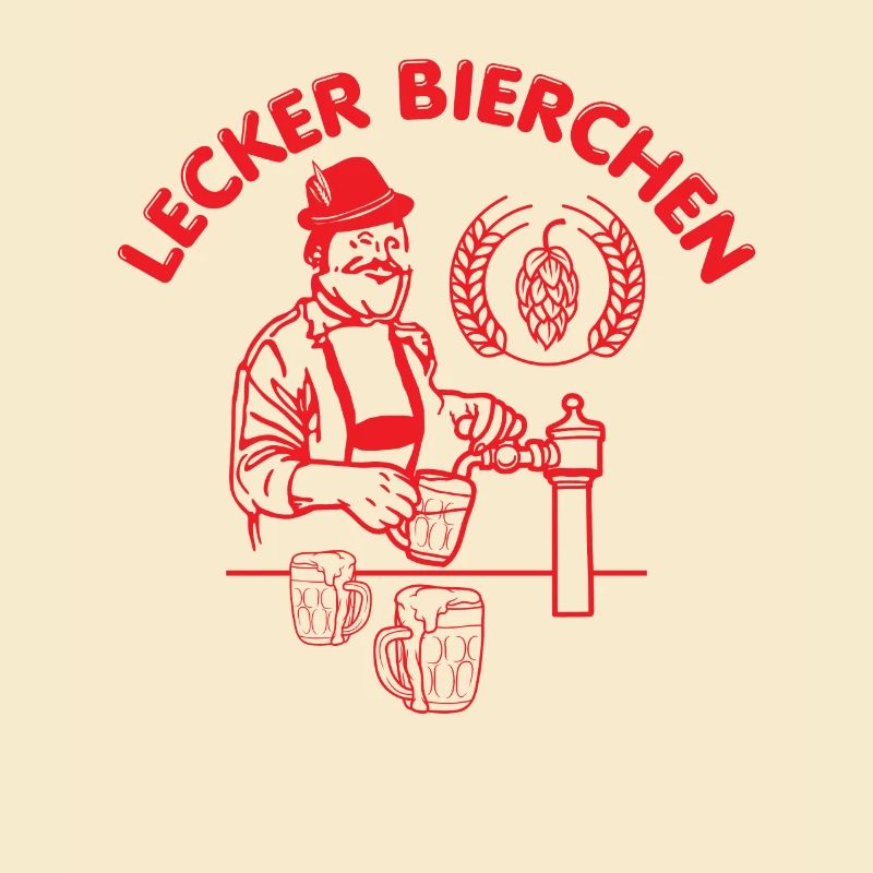 Lustiges lecker Bierchen Döner Retro Design