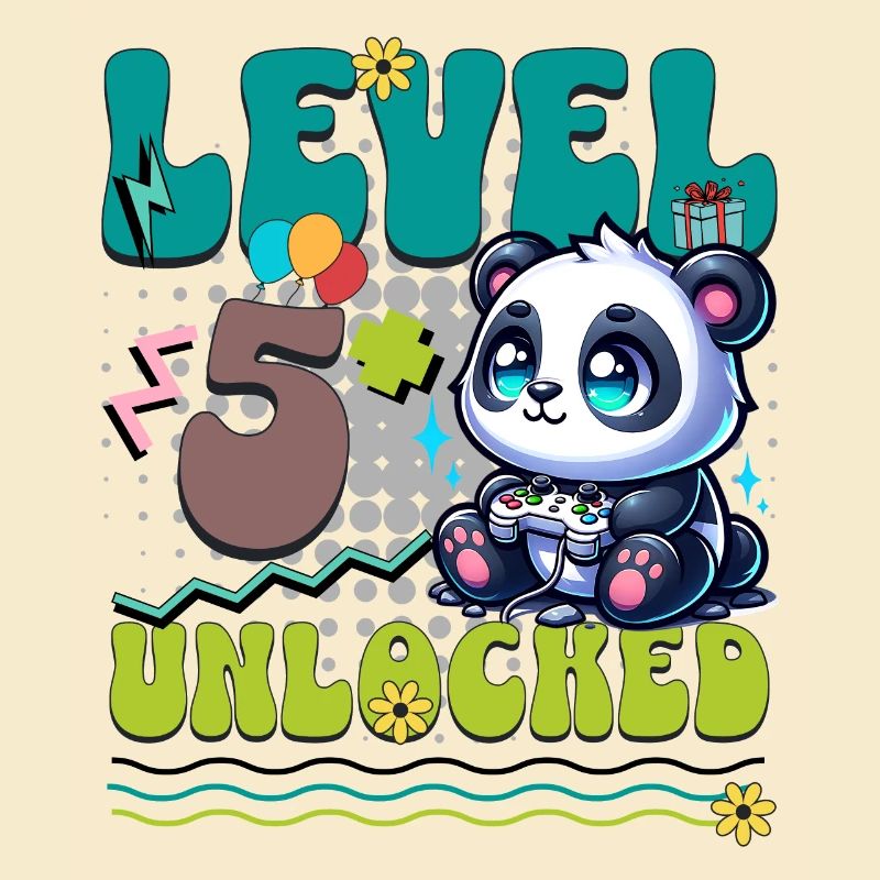 5th Birthday Level Unlocked Gaming Panda