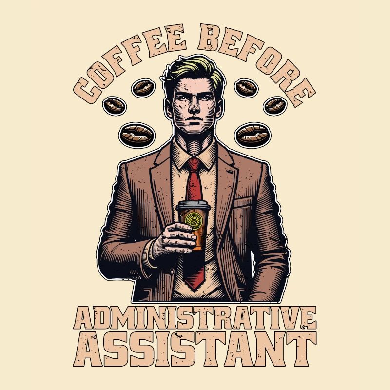 Admin Assistant Coffee Office Worker Coffee Lover