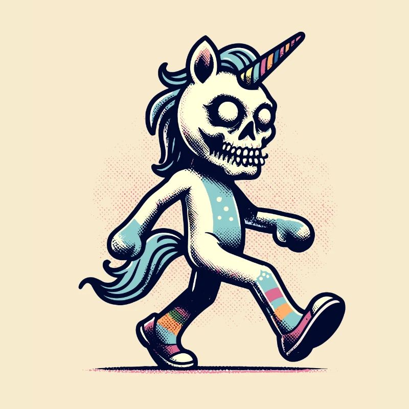 Zombie Unicorn Undead Mystical Creature