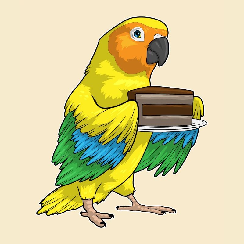 Parrot Birthday Cake