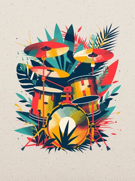 Drum Set Illustration