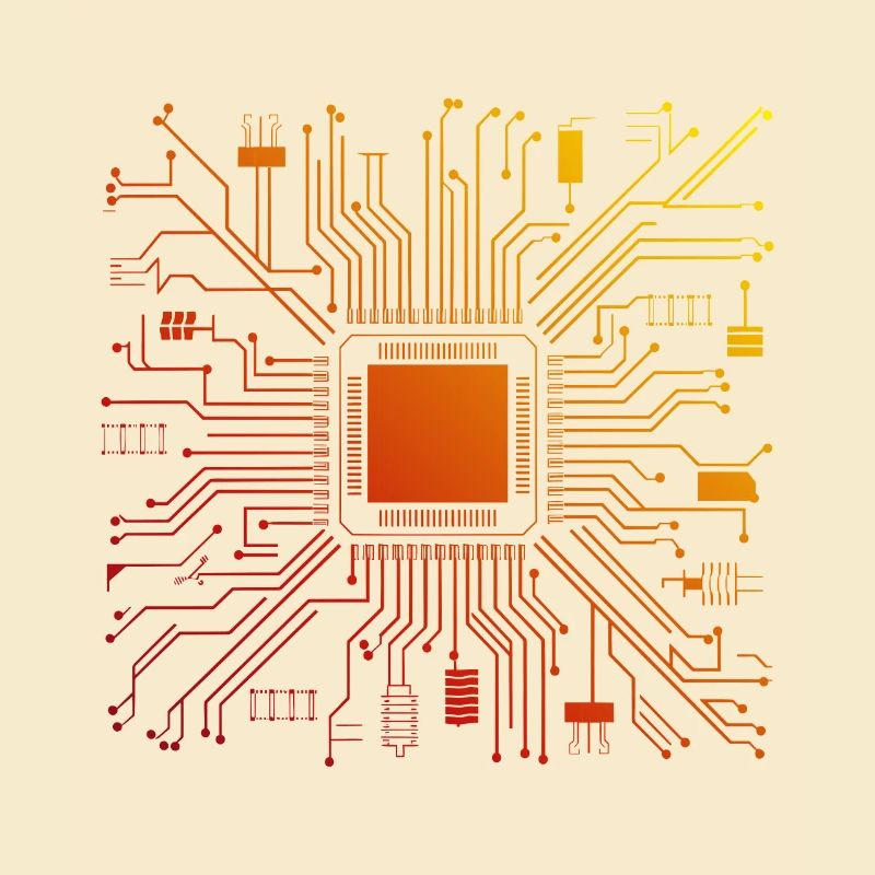 Tech Computer Motherboard Abstrakter Mikrochip