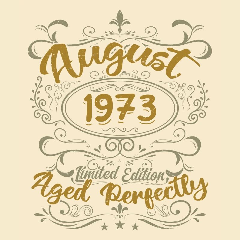 August 1973 August Birthday Gift 1973 August 1973