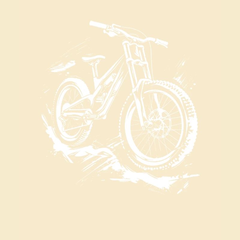 Mountainbiker Zeichnung