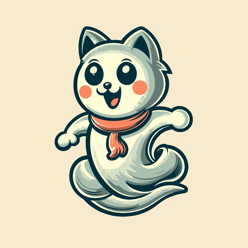 Cute Ghosts Cat Kawaii Ghost Pet