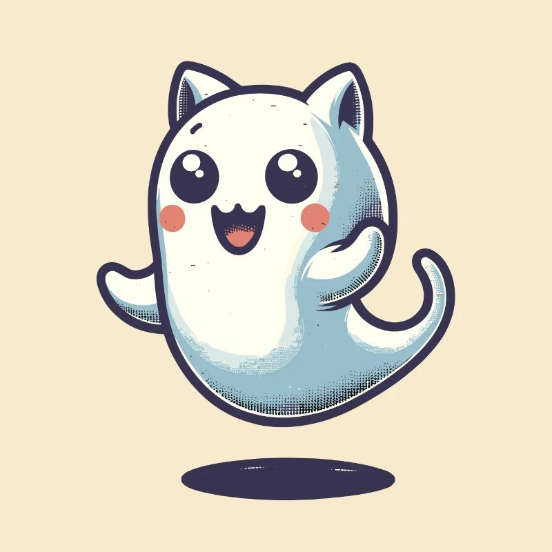 Cute Ghosts Cat Kawaii Ghost Pet