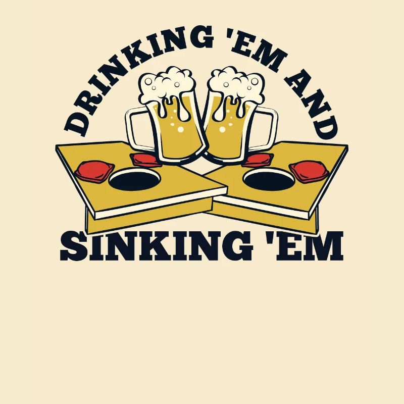 Drinking And Sinking Boards Bean Bag Game Cornhole
