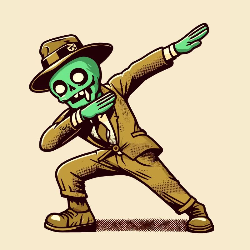 Dabbender Zombie Lustiges Dabbing Design