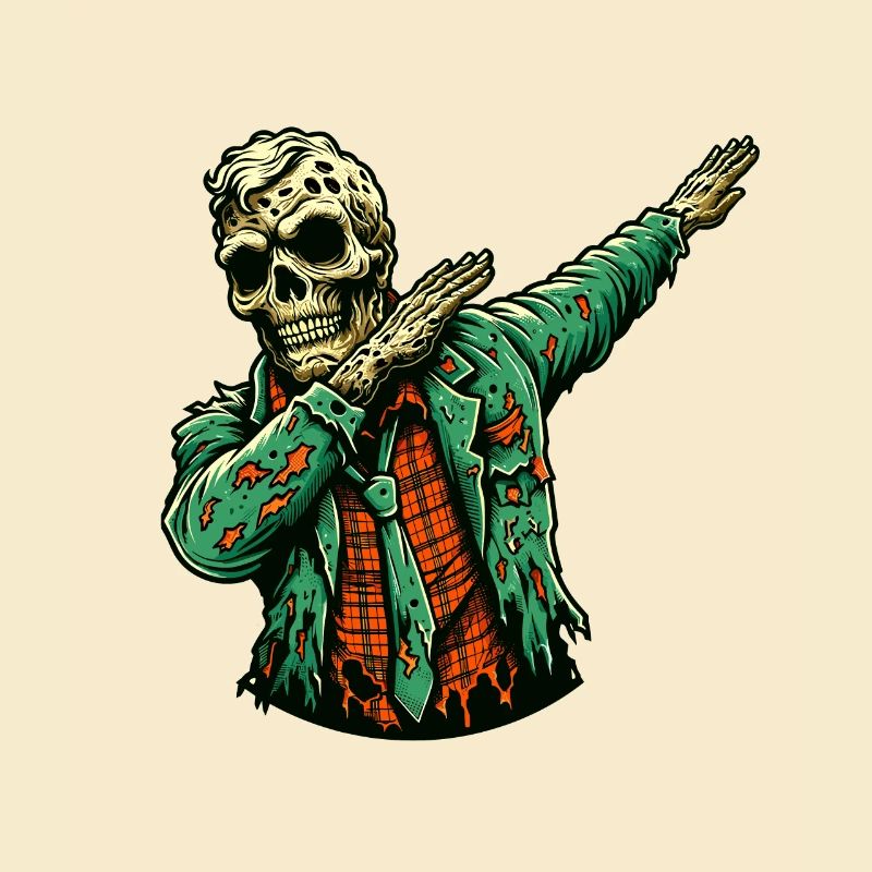 Dabbender Zombie Lustiges Dabbing Design