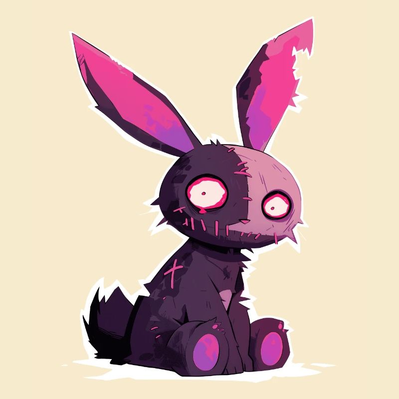 Goth Bunny Doll Bunny Gothic Doll Grunge Gift