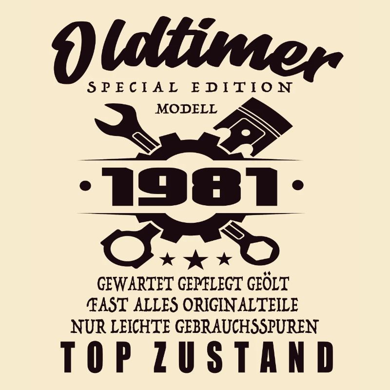 Oldtimer Special Edition Modell 1981 Geburtstag