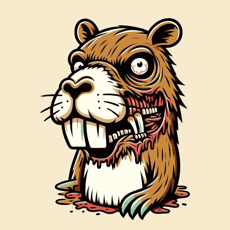 Zombie Capybara Capybara Lover Halloween
