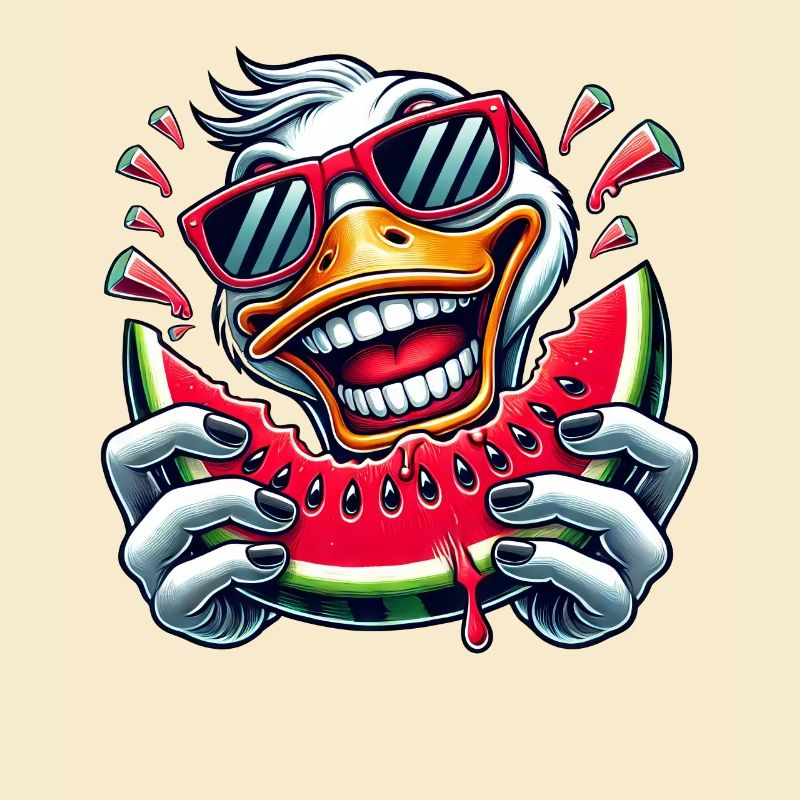 Cool Duck Été Pastèque Bande Dessinée