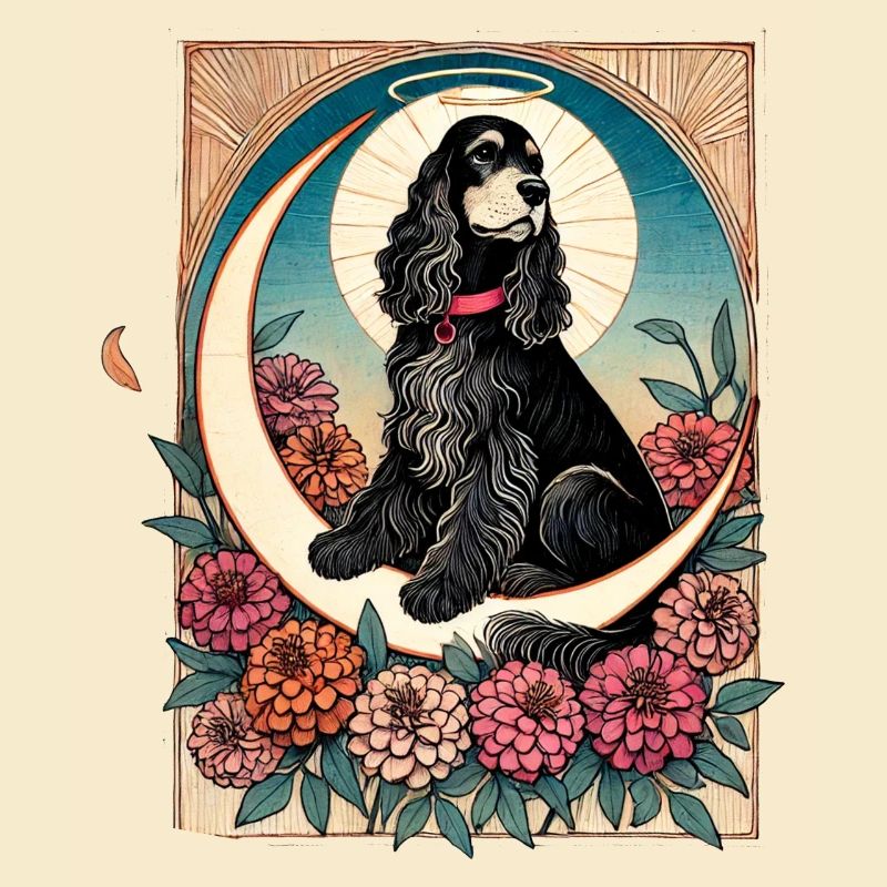 Schwarzer Cocker Spaniel