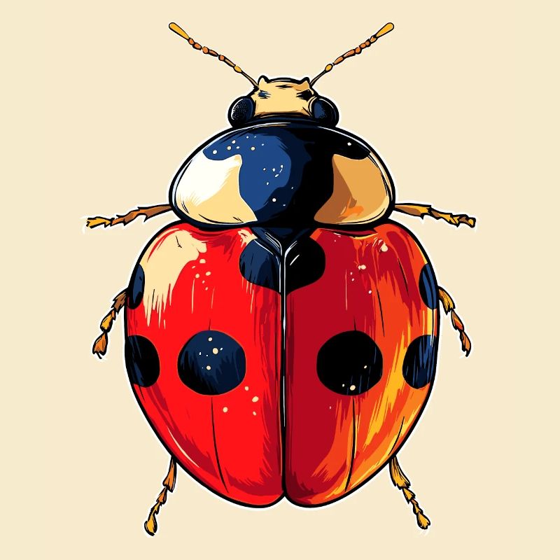 Marienkäfer Ladybug Insekten Bunt Süße Marienkäfer