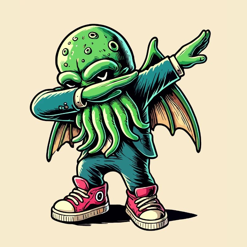 Lustiger Dabbender Cthulhu Dabbing Design