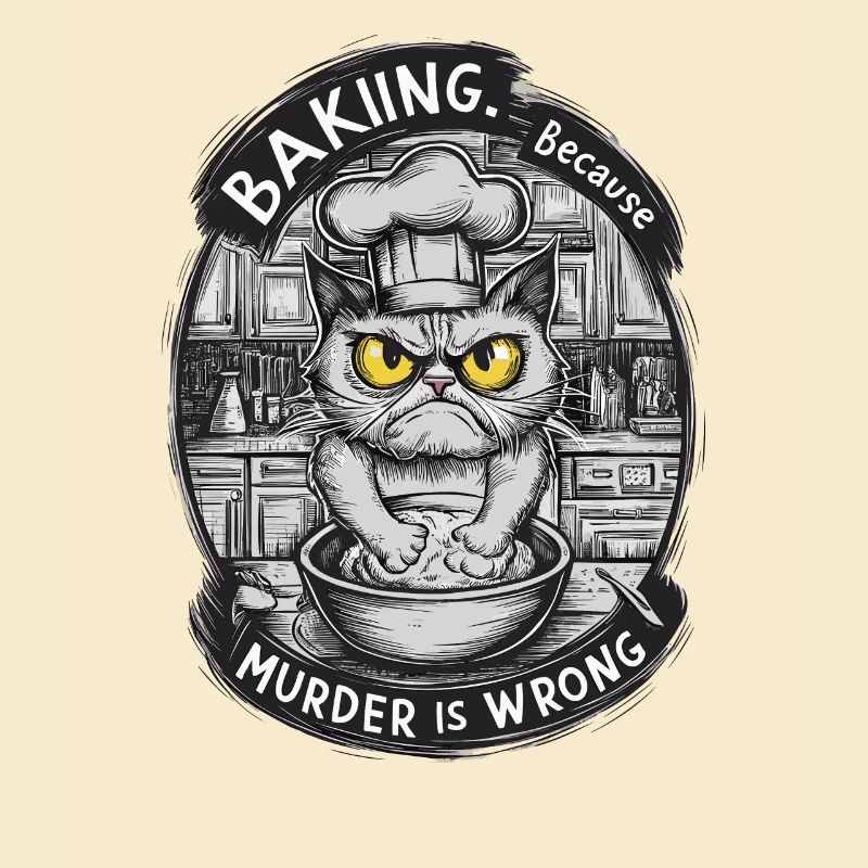 Chat de cuisson avec attitude Chef drôle