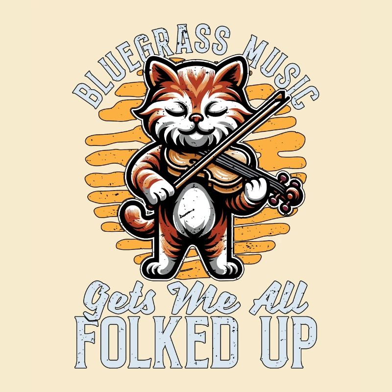 Fiddle Bluegrass Music Gets Me String Instrument