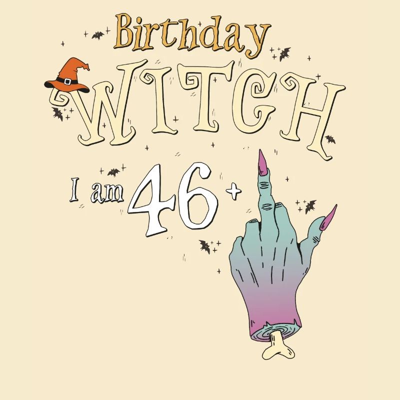 47. Geburtstag Hexe Lustige HallowQueen Trick oder