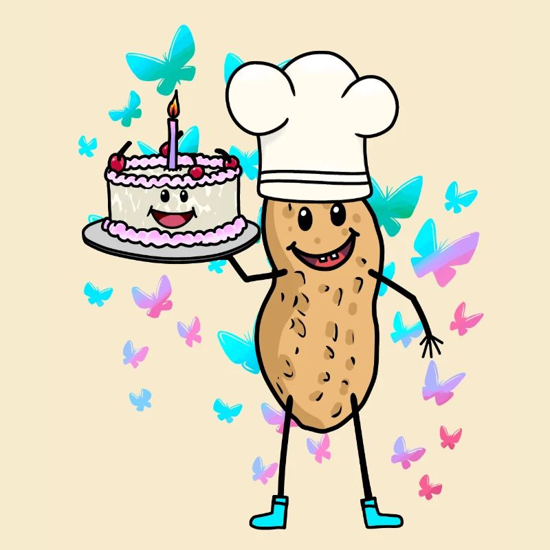 Bäcker Erdnuss Sahnetorte Geburtstag Konditor