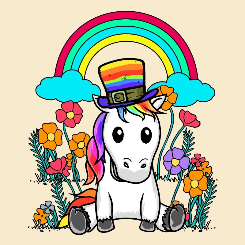 LGBT Regenbogen Einhorn Einhörner Pferd Pferde
