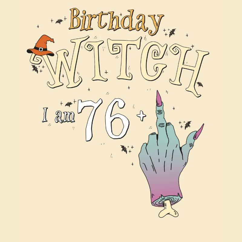 77. Geburtstag Hexe Lustige HallowQueen Trick oder