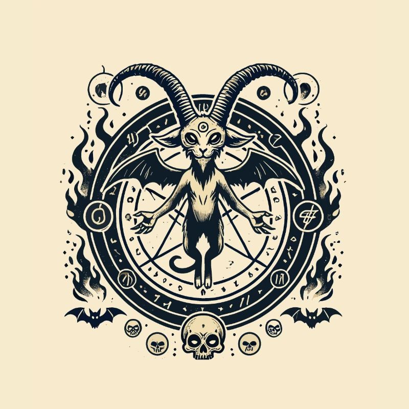 Creepy Devil Cat Dark Cats Summoning