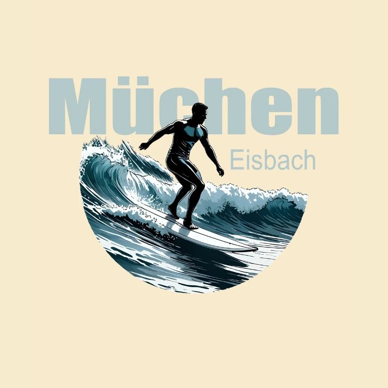 Munich Eisbach Vague de surf Munich Eisbach