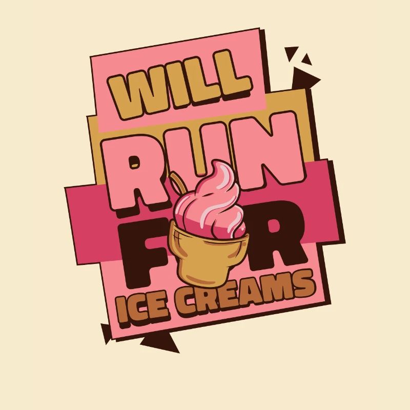 Will Run For Ice Creams Gelato Maker Lover Ice