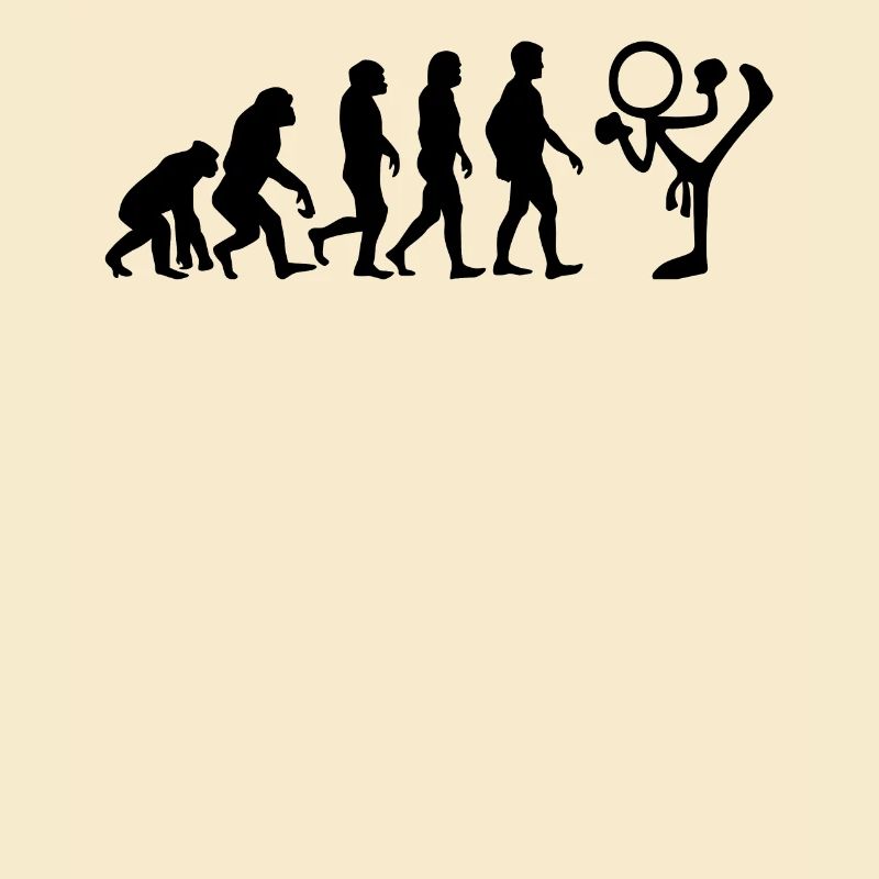 Funny Taekwondo Evolution stick figure