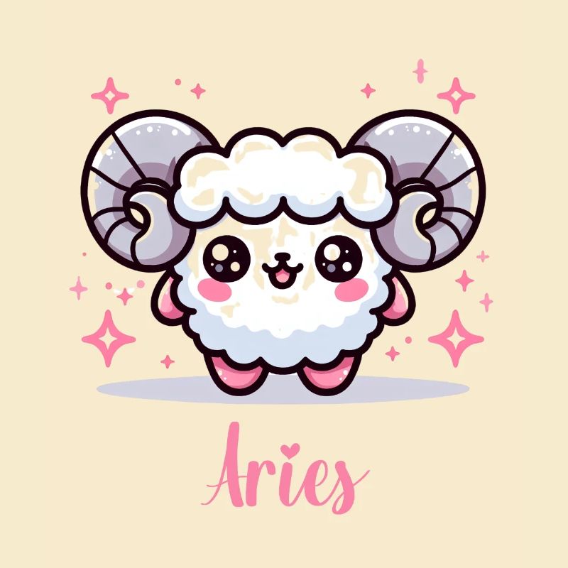 Süße Aries Sternzeichen Astrologie Geschenk