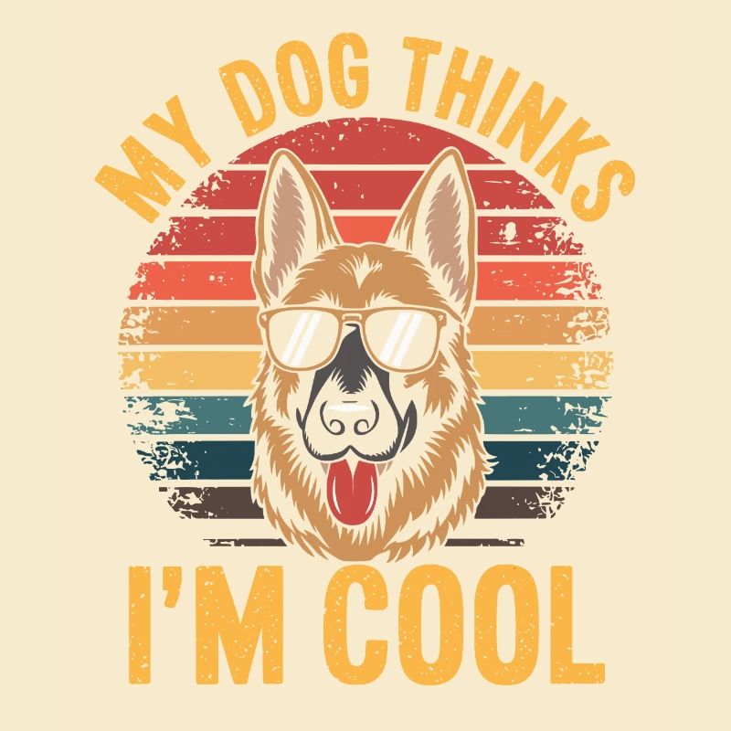 Deutscher Schäferhund Mein Hund Denkt Das Ich Cool