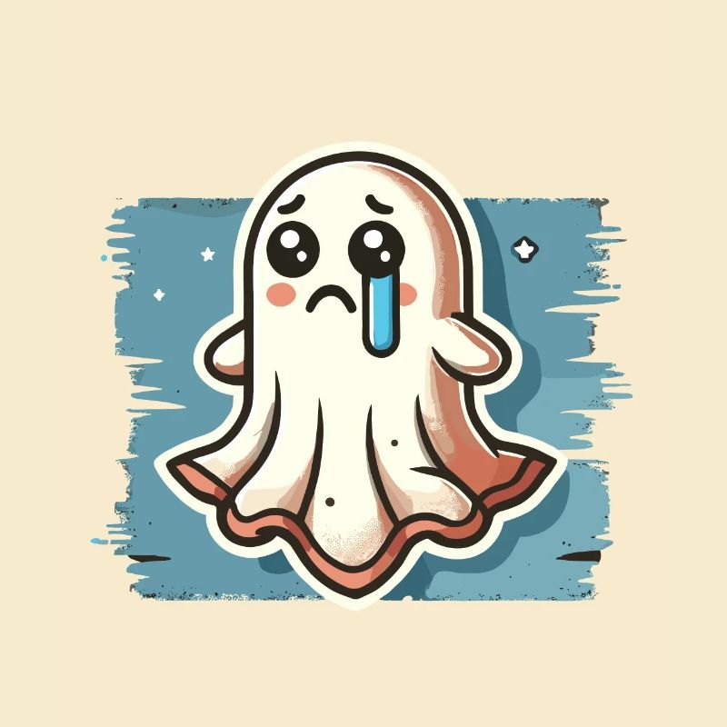 Sad Ghost Cute Weeping Ghosts