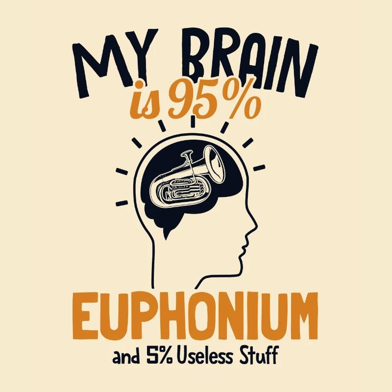My Brain is 95% Euphonium Euphonist Euphoniumist