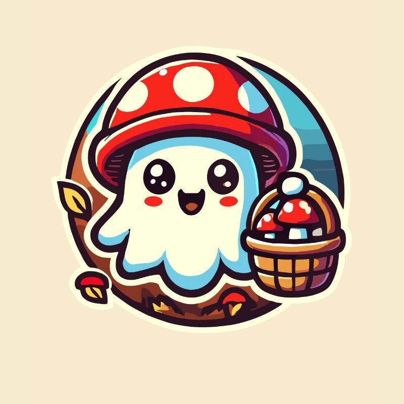 Mushroom Picker Ghost Ghost Mushroom Lover
