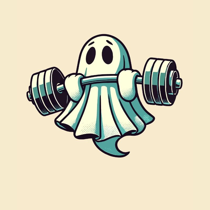 Musculation Ghost Drôle Gym Ghost