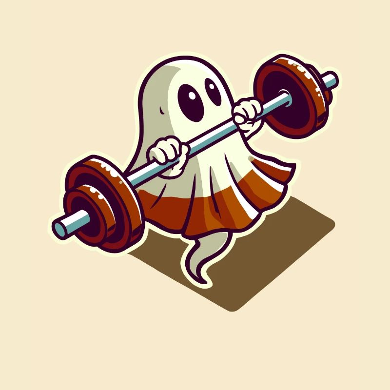 Musculation Ghost Drôle Gym Ghost